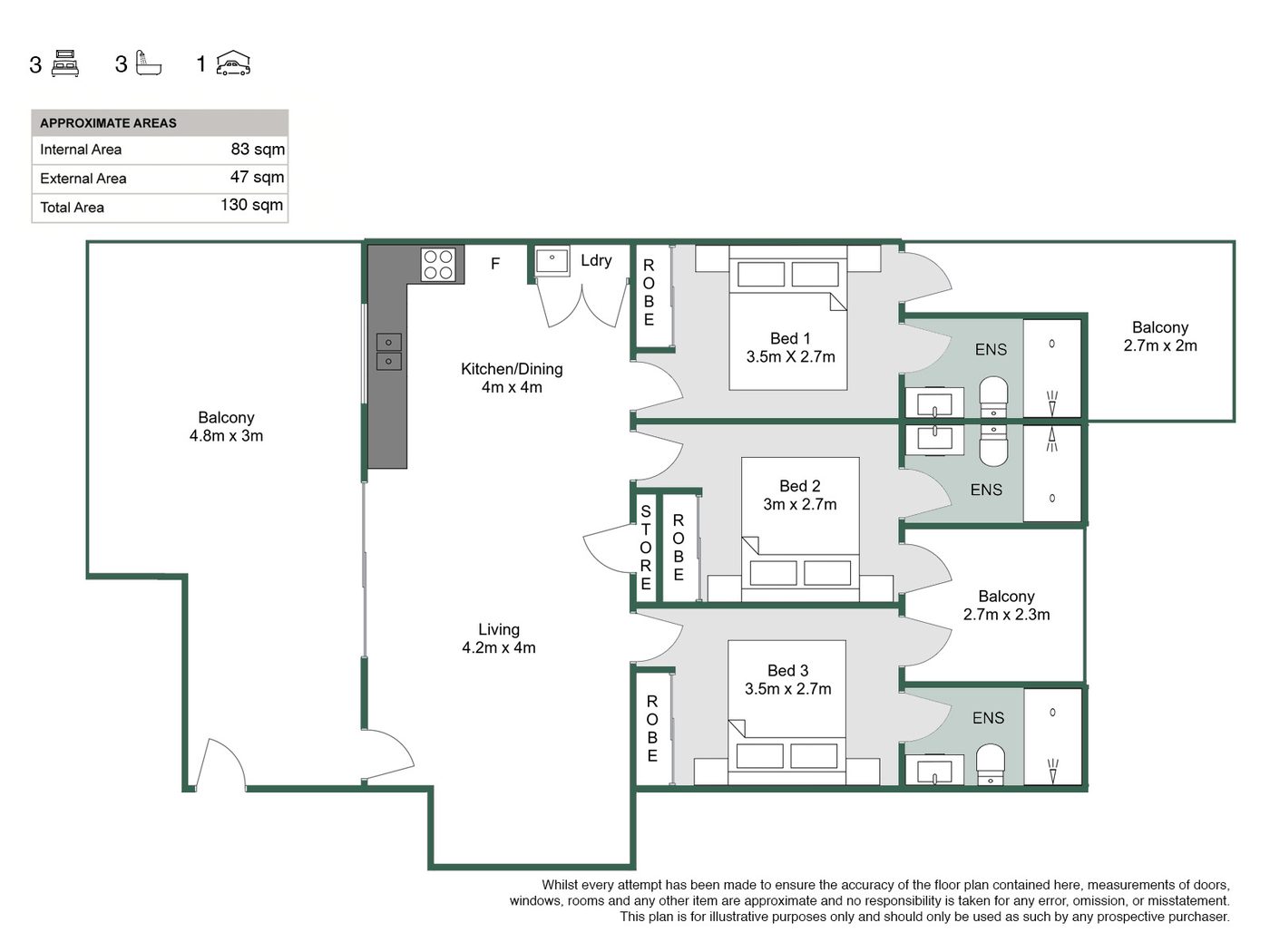 Asilio apartment floor plan