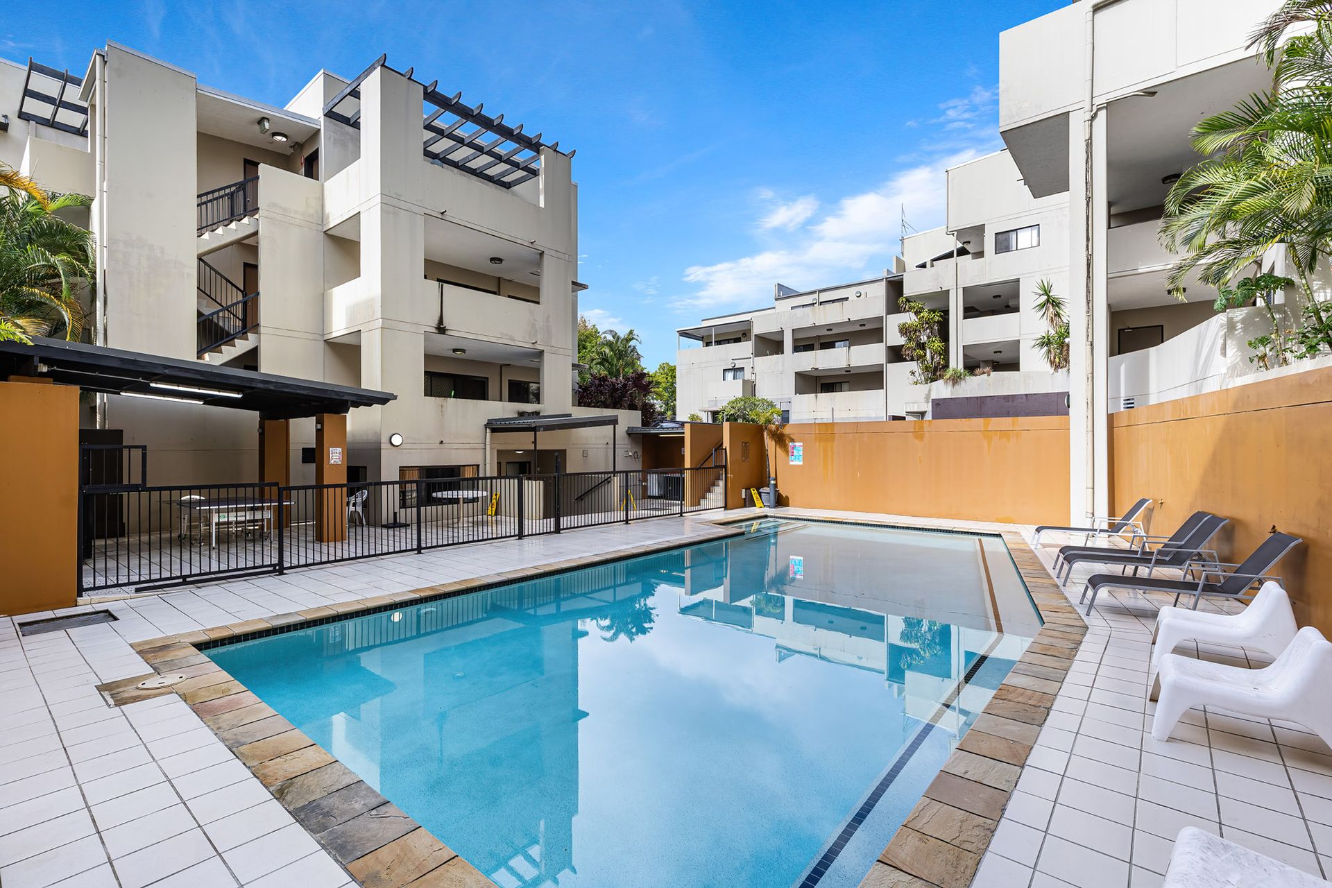The swimming pool at Genesis 1 Student Accommodation